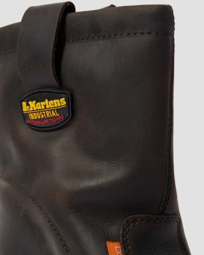 Botas De Seguridad Dr Martens 2295 Extra Wide Met Guard Cuero Slip On Para Hombre DR3729A